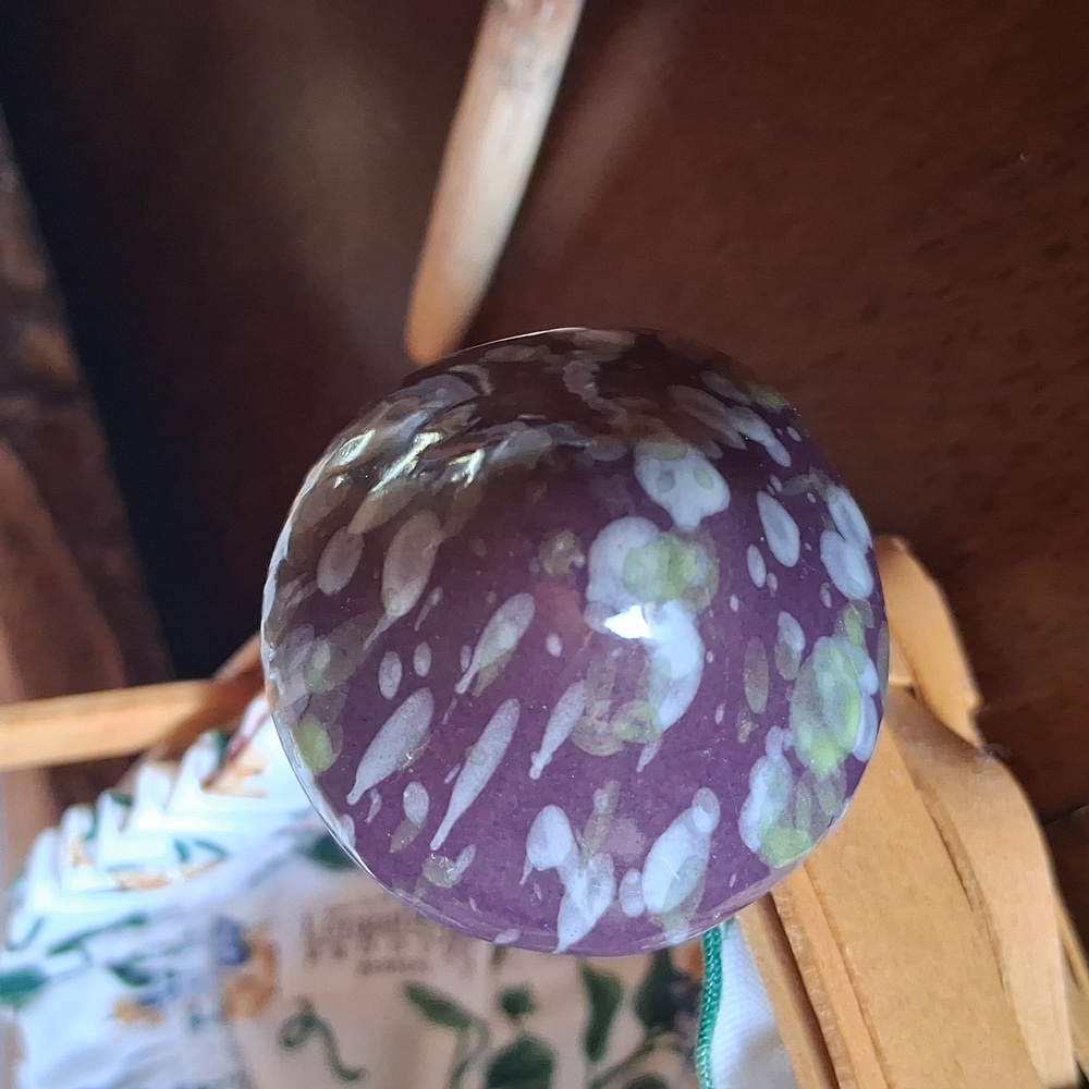 Handcrafted Ceramic Mushroom Garden Stakes - Multicolor Set Of 3 - Picture 4 of 9